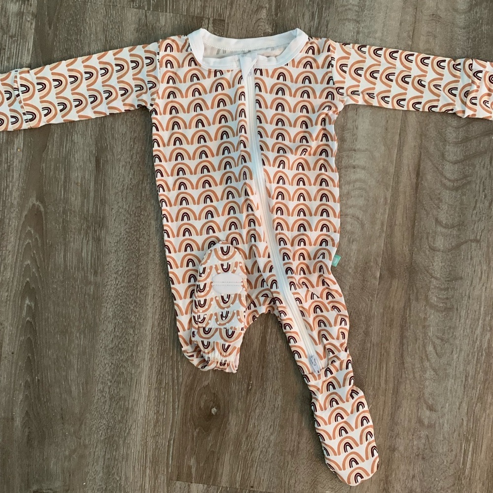 Bamboo pajama footie